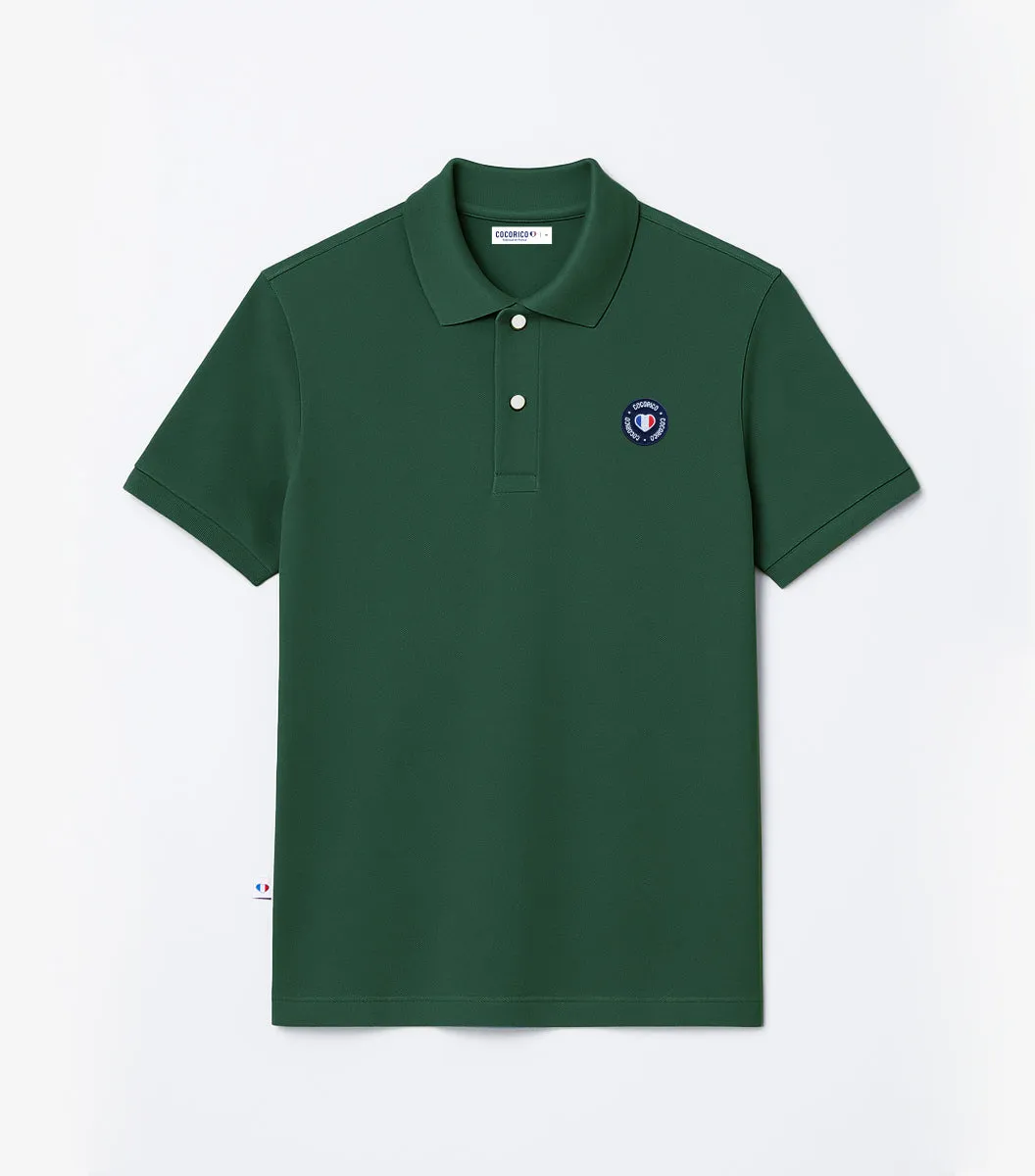 Cocorico Blason Polo Homme Sapin 100% coton