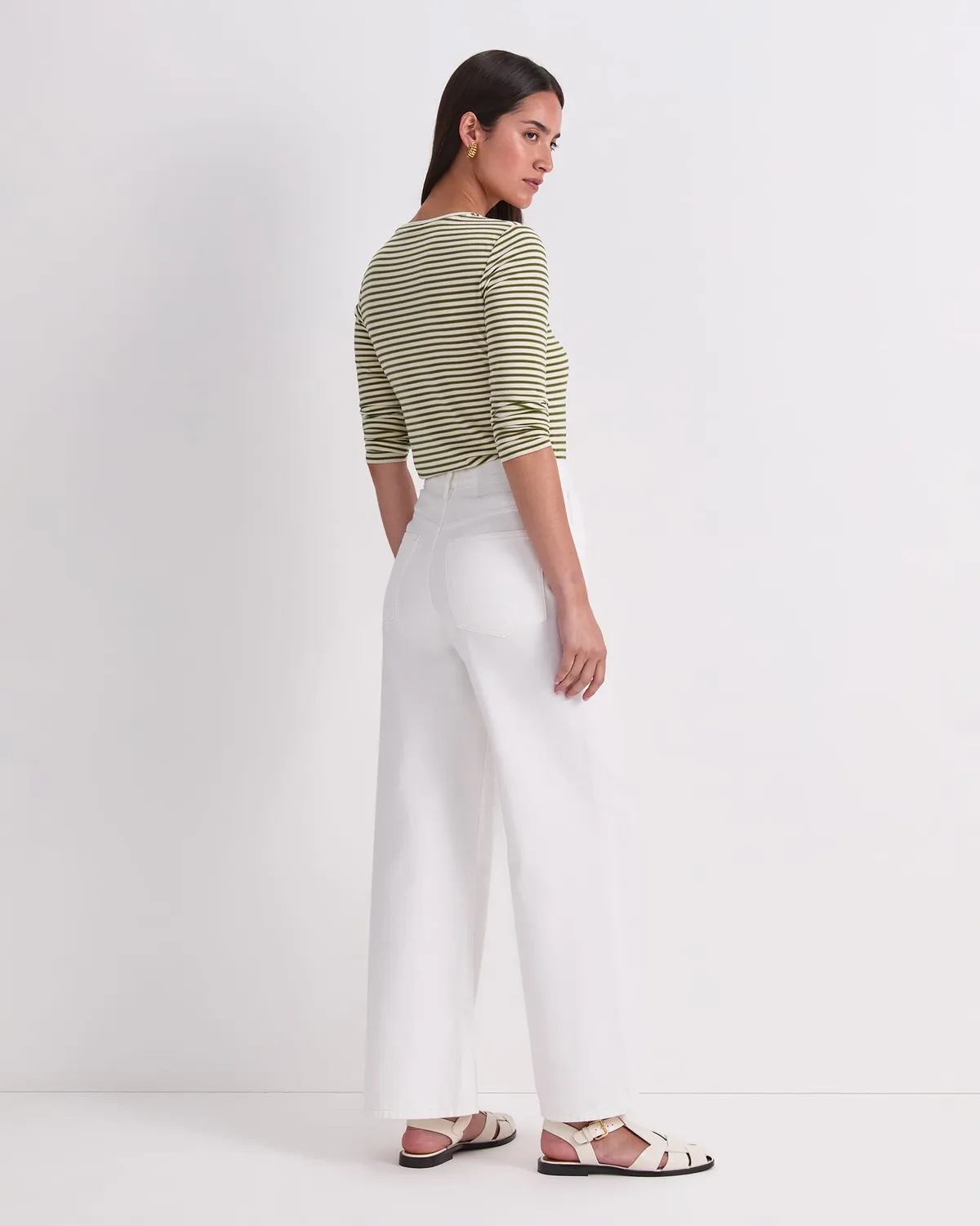 Sportscraft Simmi 120599 jean large blanc femme