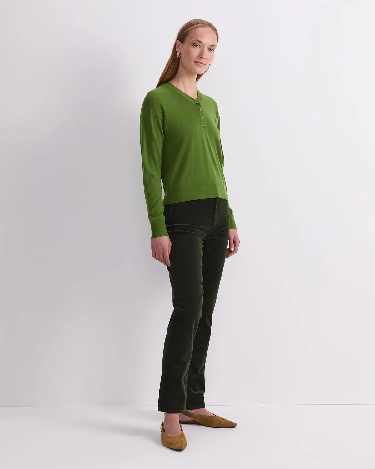 Sportscraft Francis Henley pull laine merinos femme