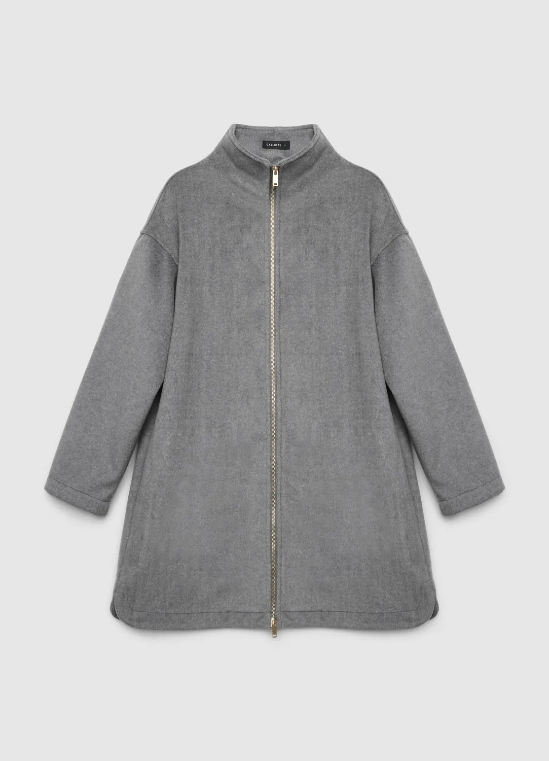 Calliope Manteau Zip Sans Doublure Femme Col Haut