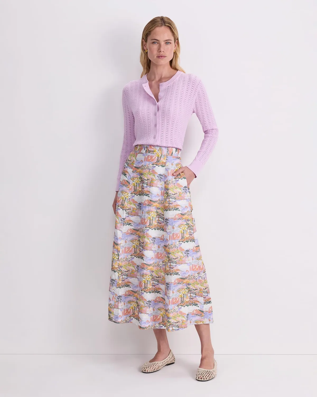 Sportscraft Coastal Parade Liberty jupe midi lin