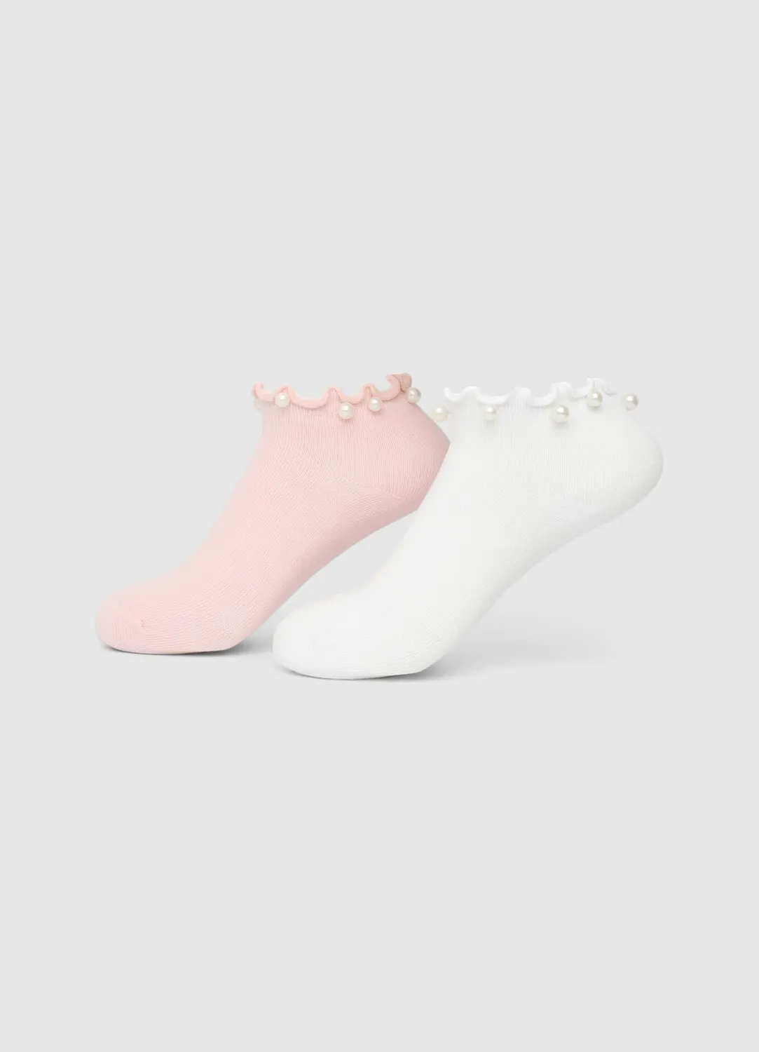 Calliope socquettes fille lot de 2 perles unies