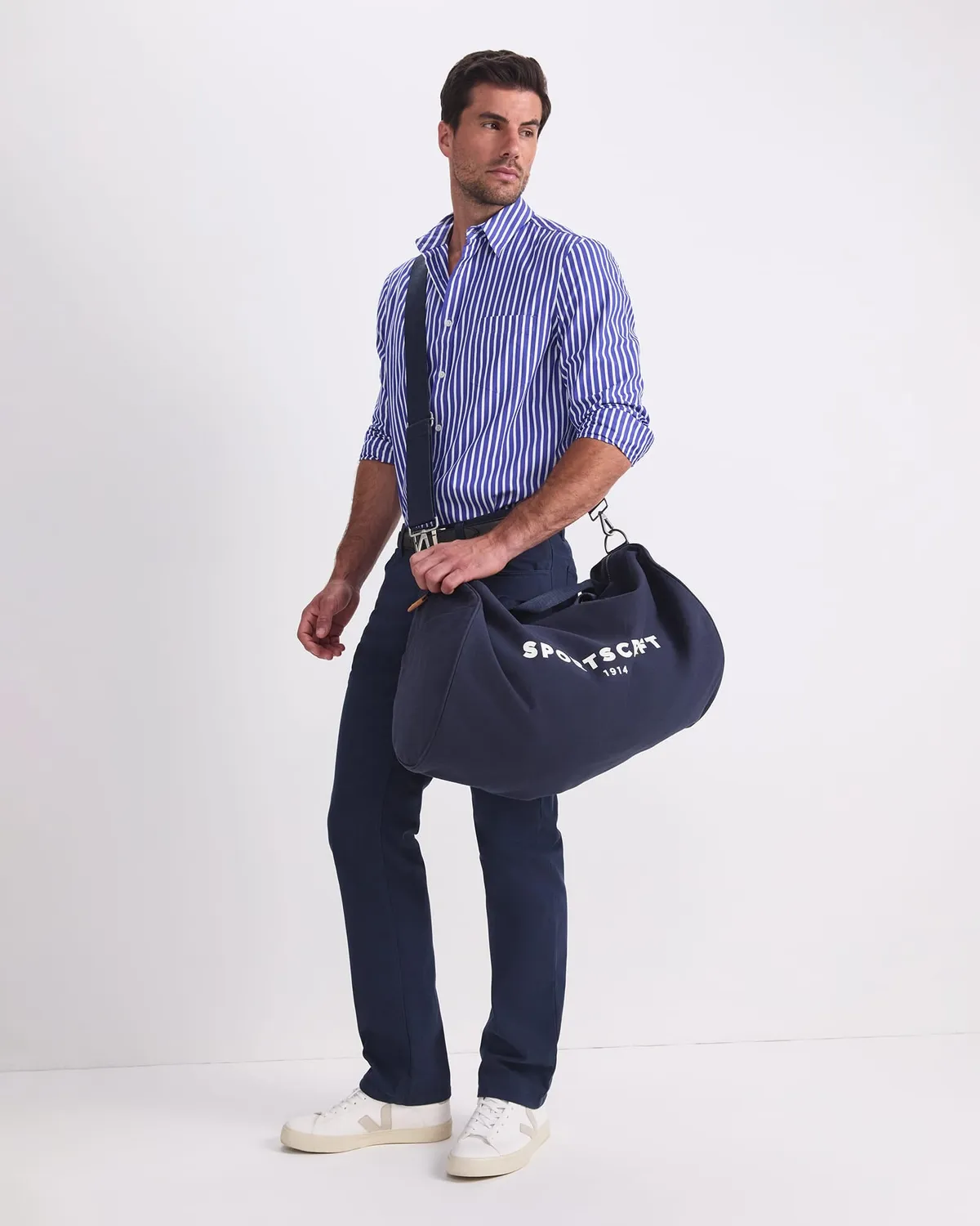 Sportscraft Ryan chemise rayée coton homme manches longues