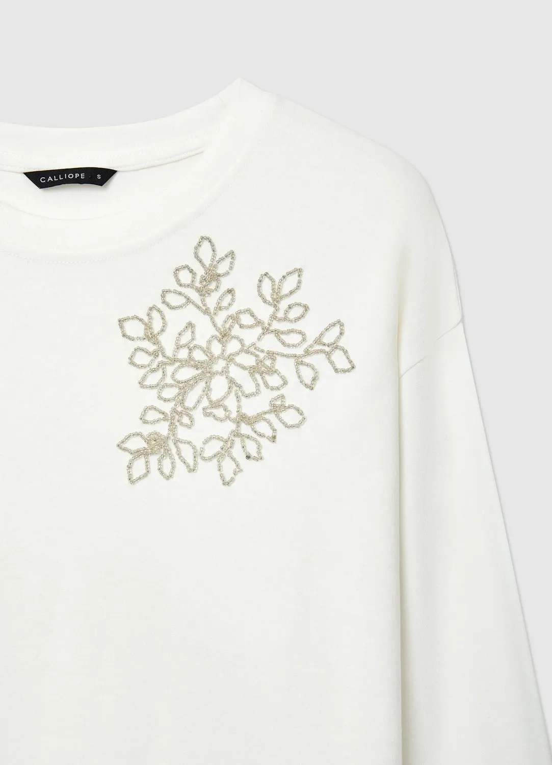 Calliope Sweat Col Rond Appliqués Femme