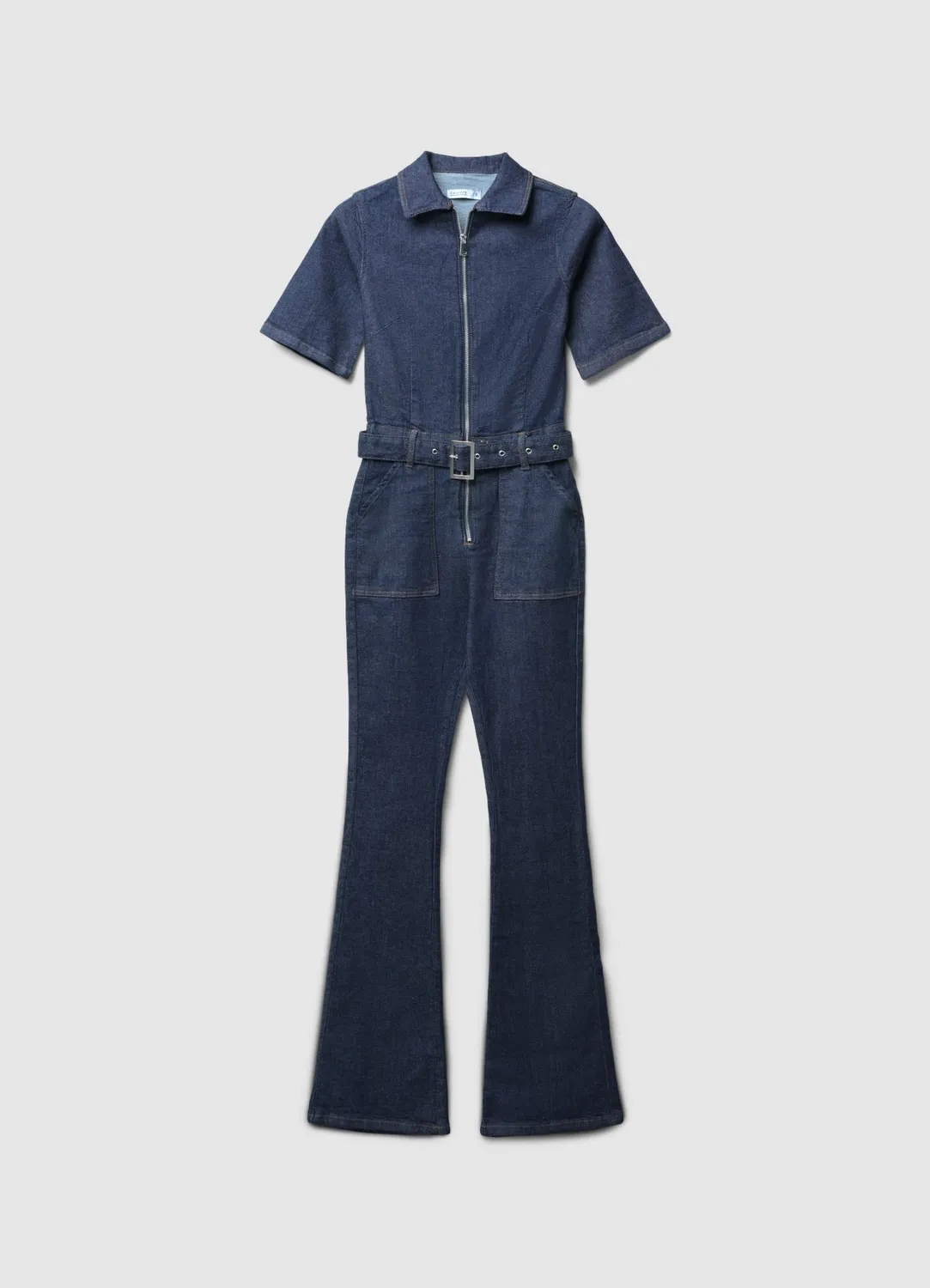 Calliope combinaison denim femme poches ceinture