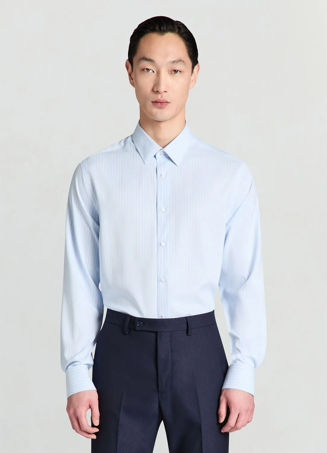 Calliope chemise rayée homme col classique