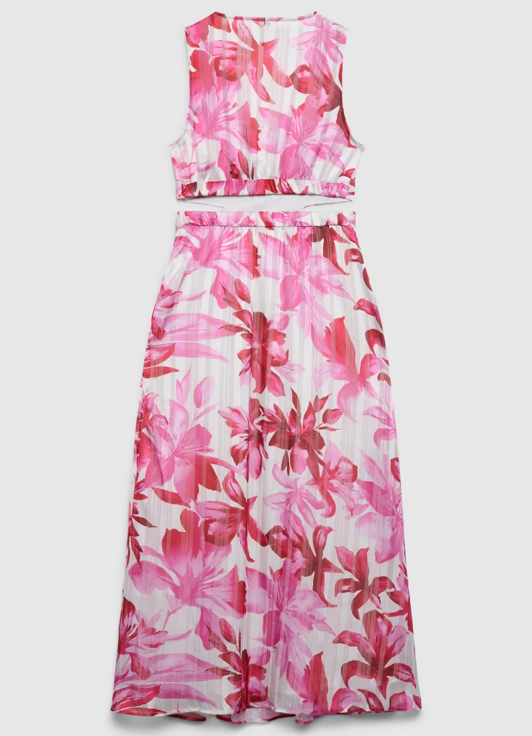 Calliope Robe longue fleurie cut-out femme