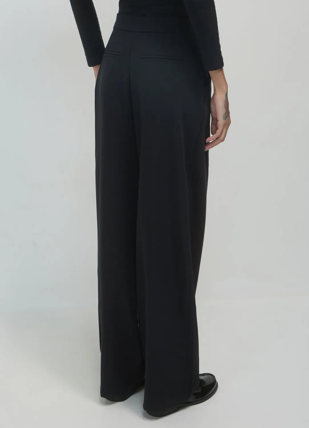 Calliope pantalon palazzo femme pinces regular