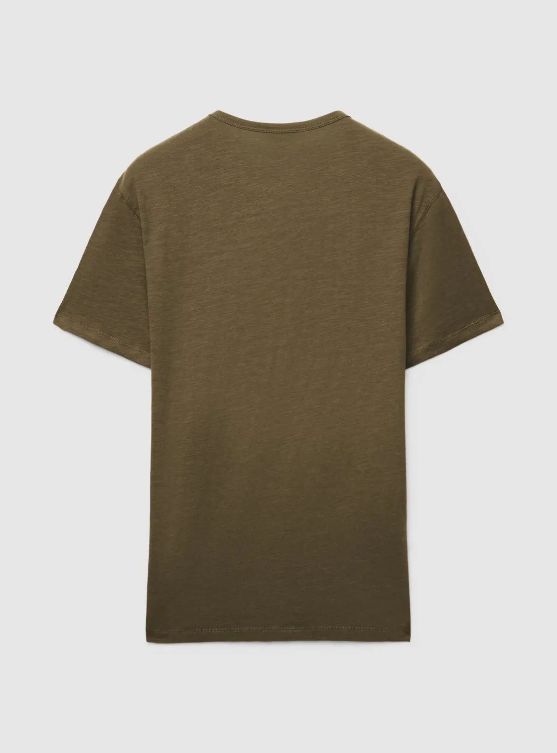 Calliope t-shirt homme henley uni effet flammé