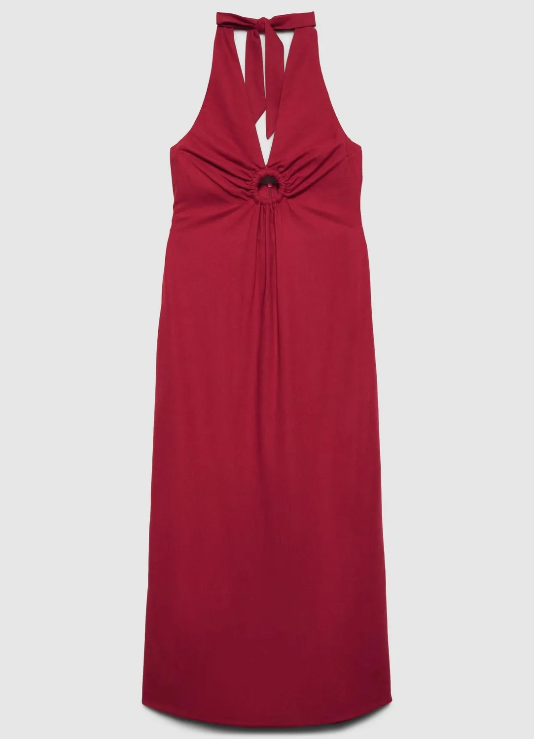 Calliope robe longue femme col halter cut-out