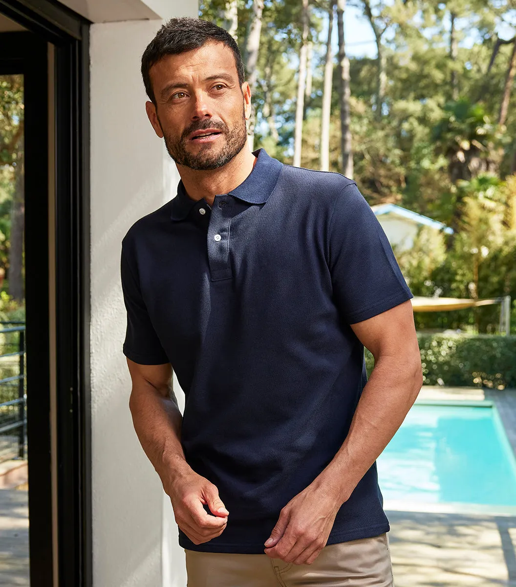 Cocorico Intemporel Polo homme marine coton