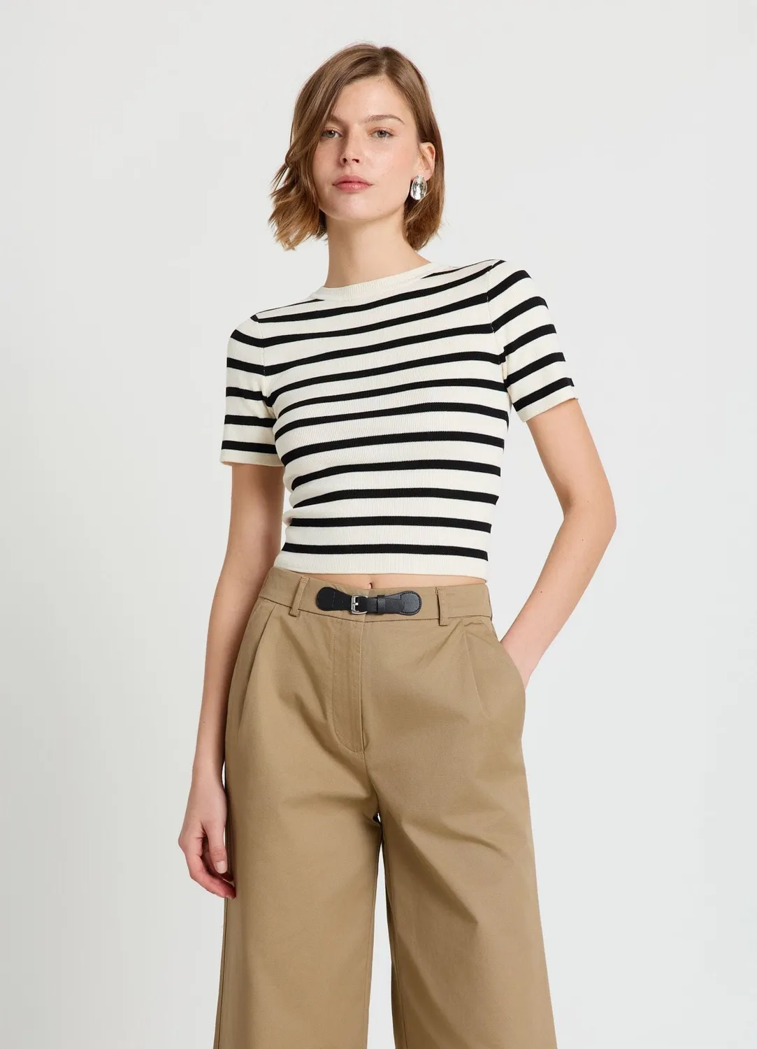Calliope T-Shirt Rayé t-shirt femme col rond