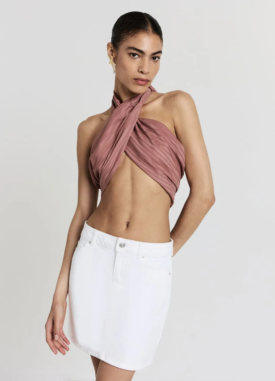 Calliope minijupe jean femme 5 poches regular