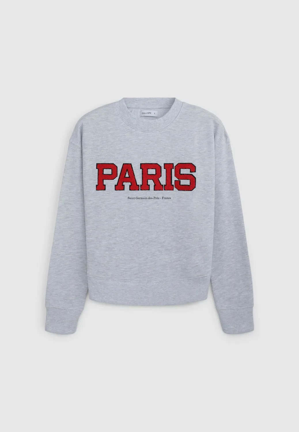 Calliope sweat college femme col rond coupe regular