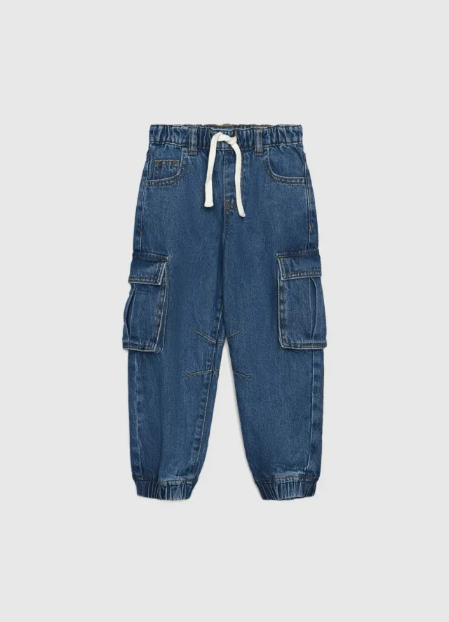 Calliope jogger cargo jean garçon élastiqué