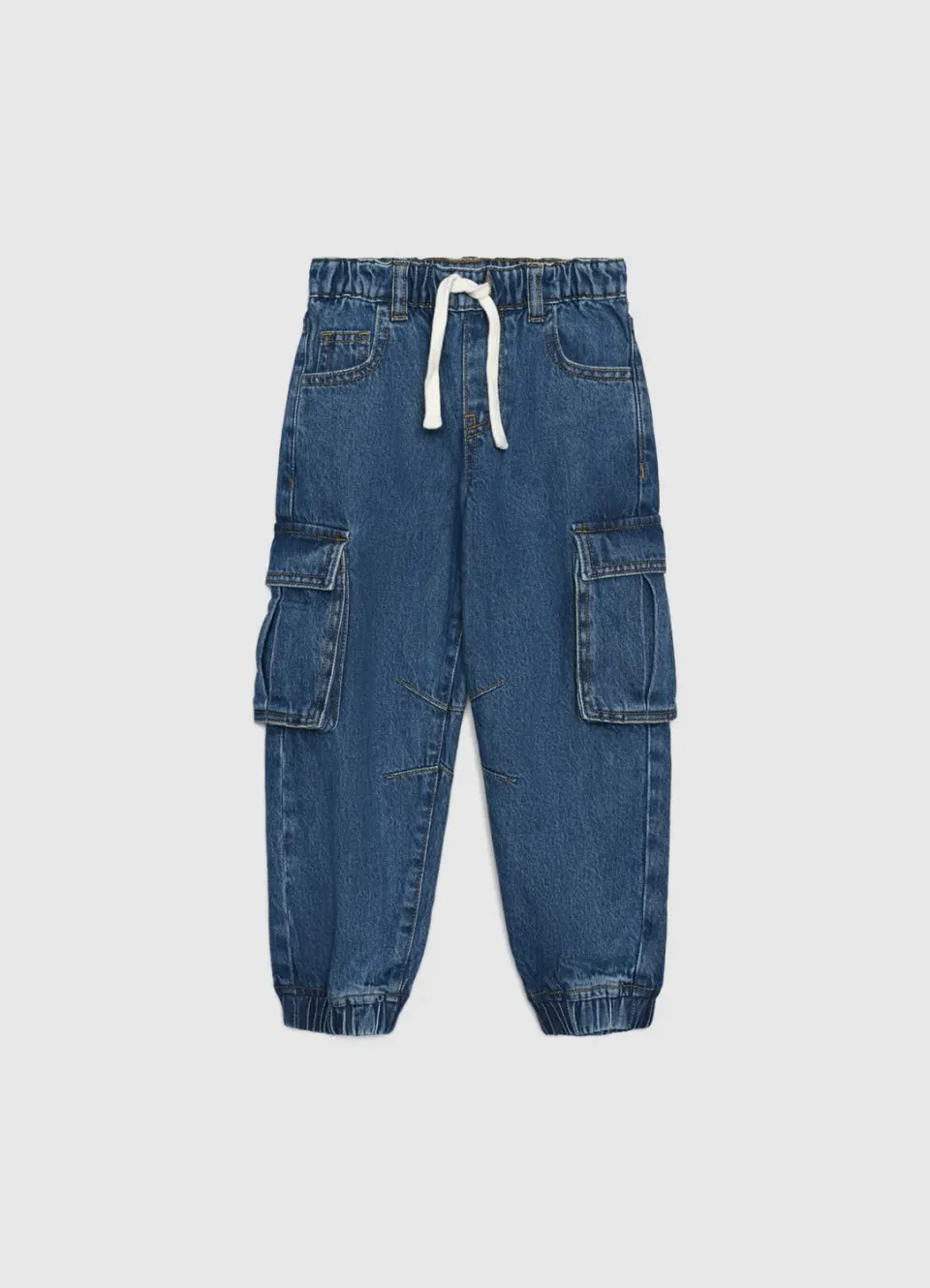 Calliope jogger cargo jean garçon élastiqué
