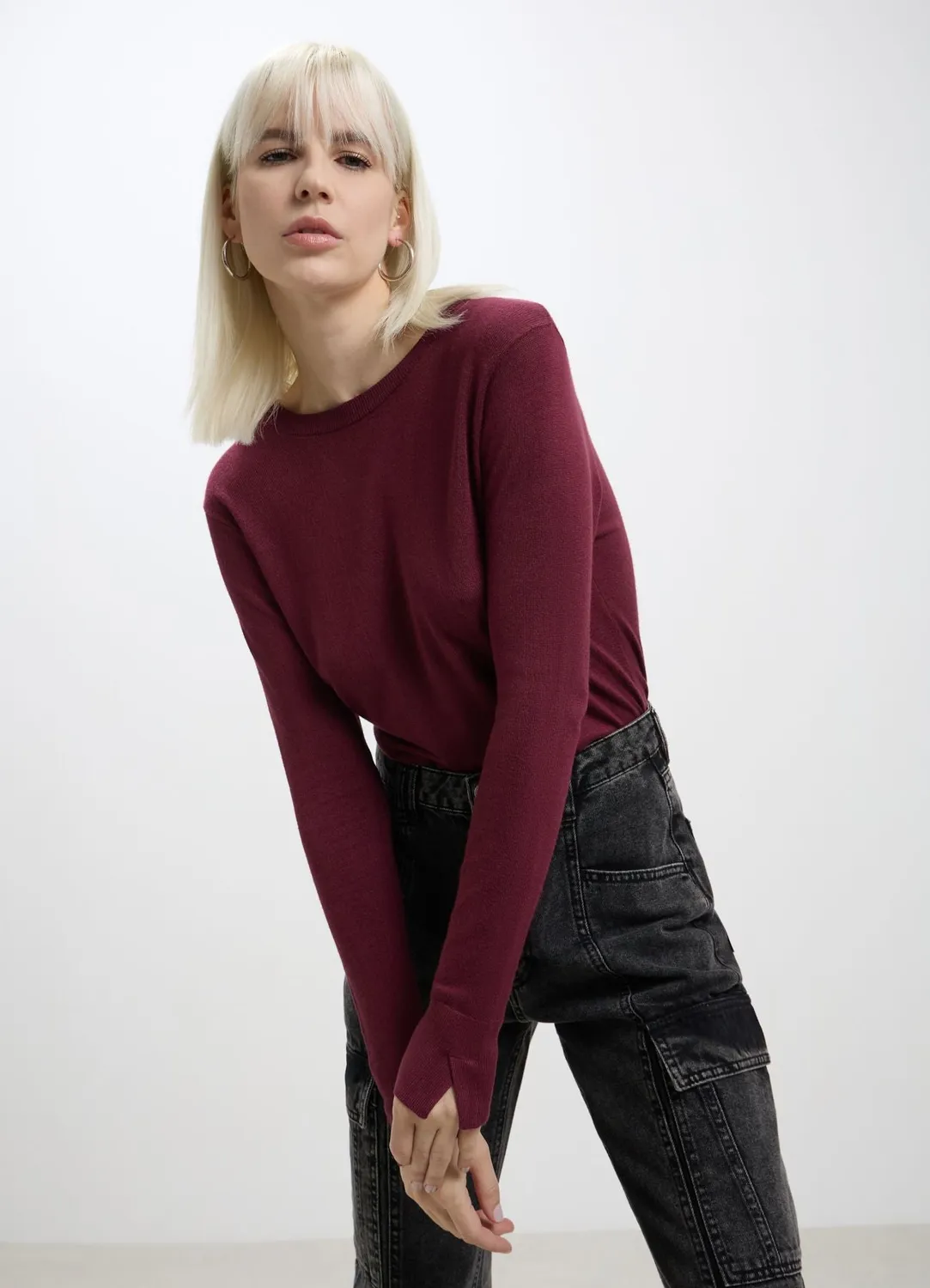 Calliope Formal pull col rond femme