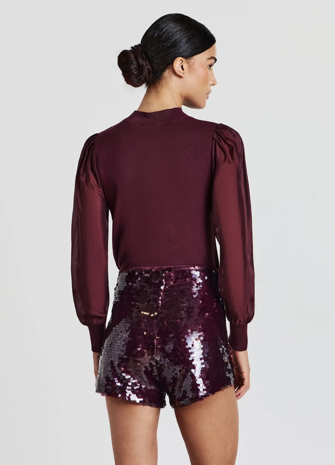 Calliope T-shirt manches organza femme col rond