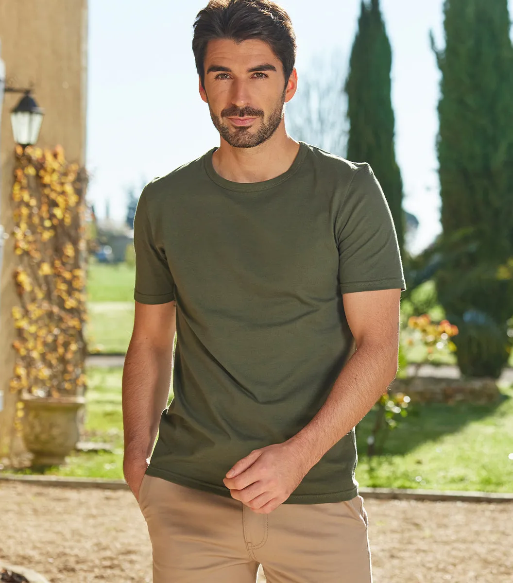 Cocorico Intemporel t-shirt homme kaki coton