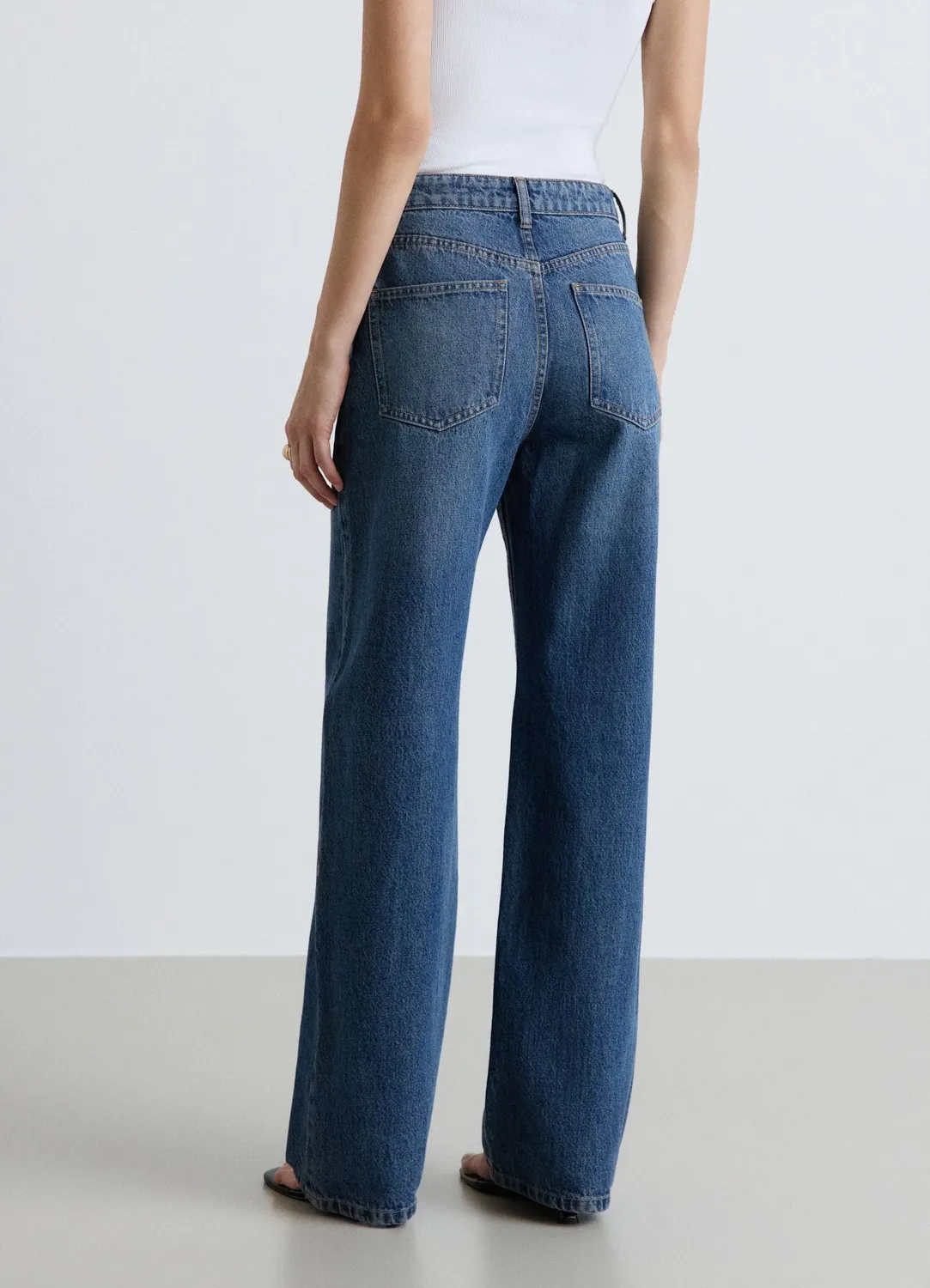 Calliope Jean wide leg femme taille haute 42