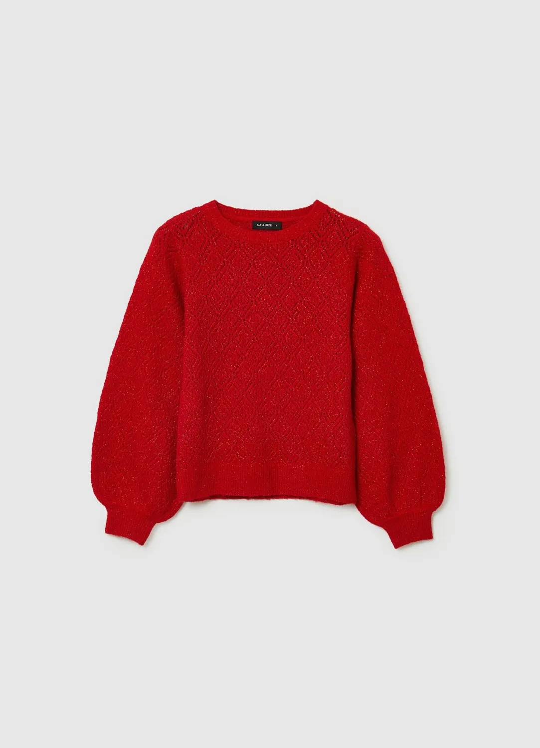 Calliope pull col rond ajouré luminescent femme