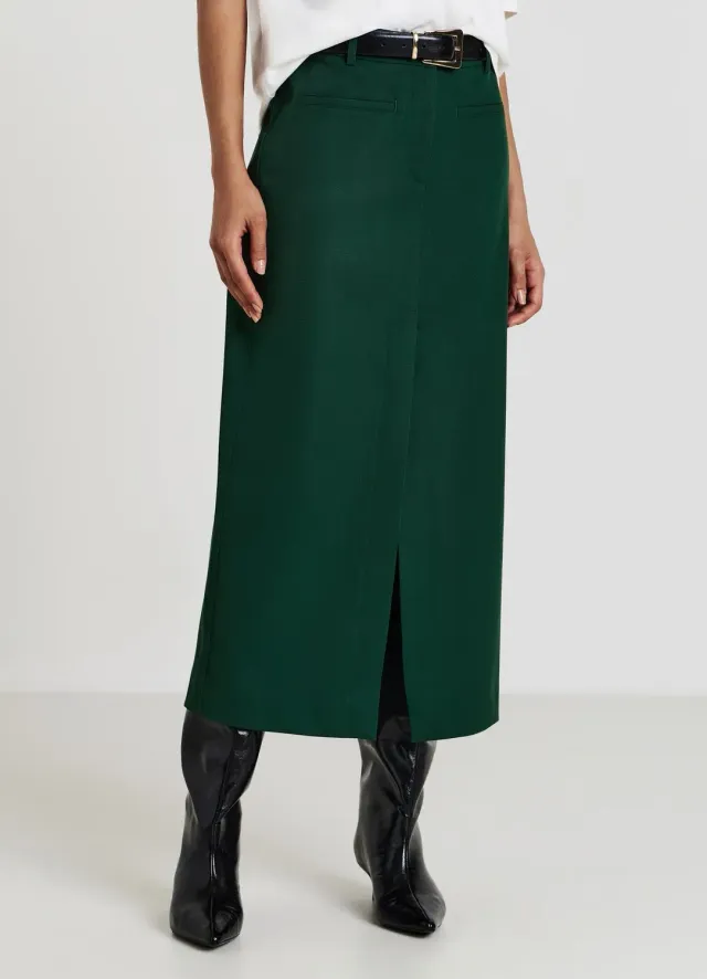 Calliope midi jupe femme fente poches