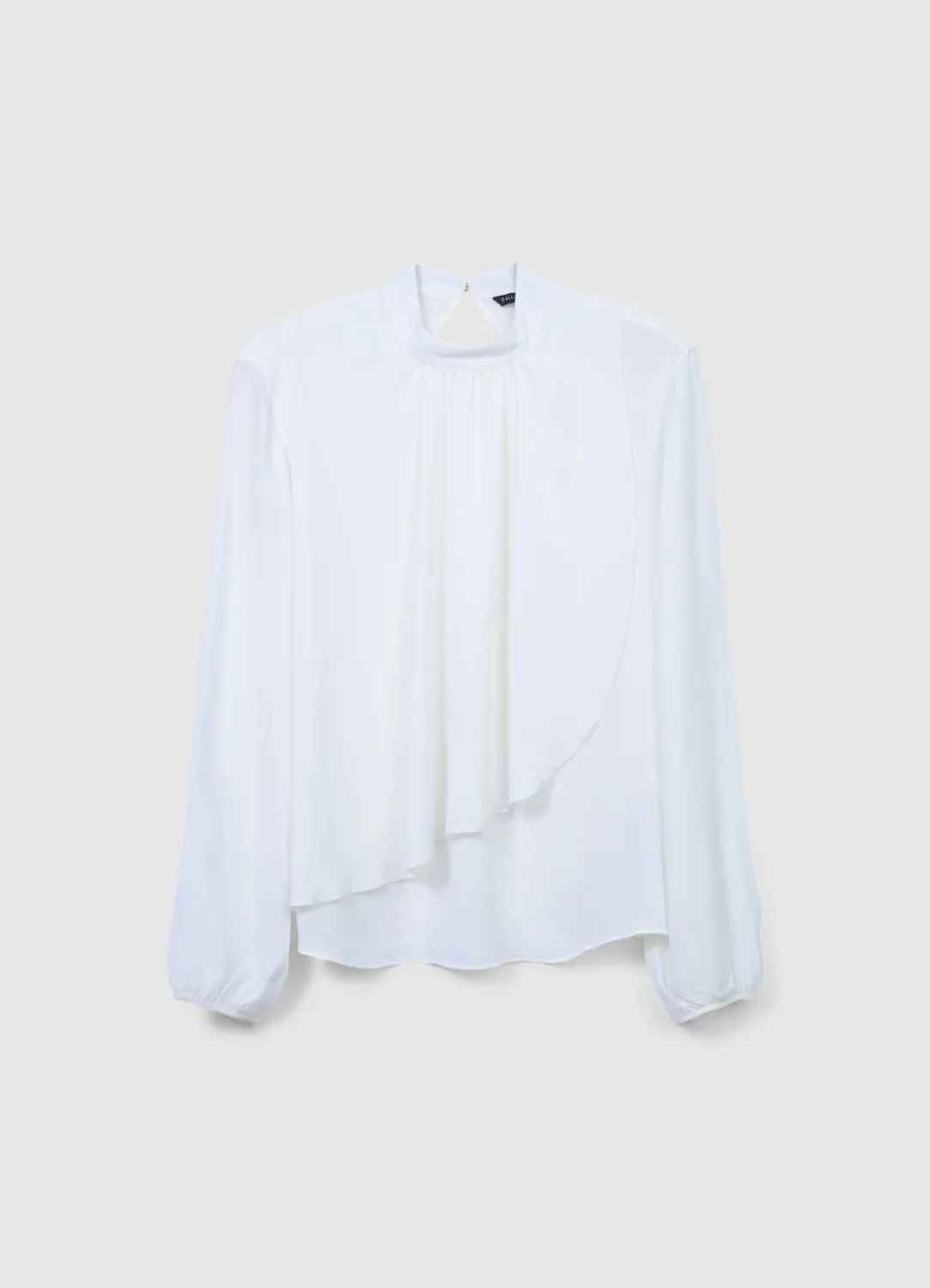 Calliope blouse à volants manches longues femme