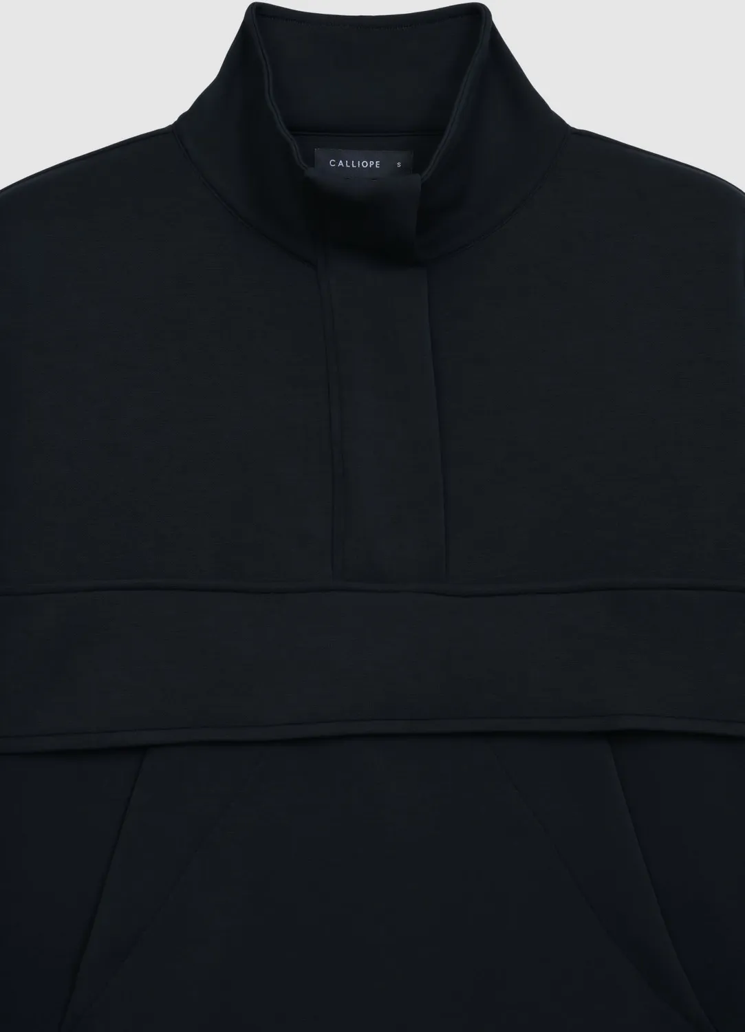 Calliope Sweat femme col montant poche kangourou