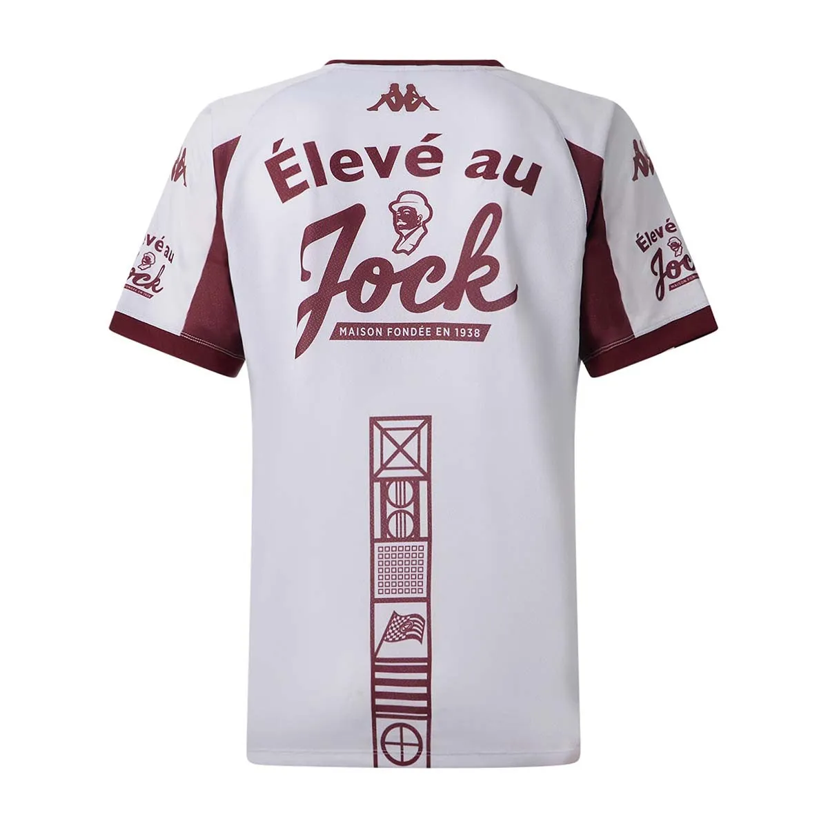 Kappa UBB Mokibapre maillot enfant gris 25/26