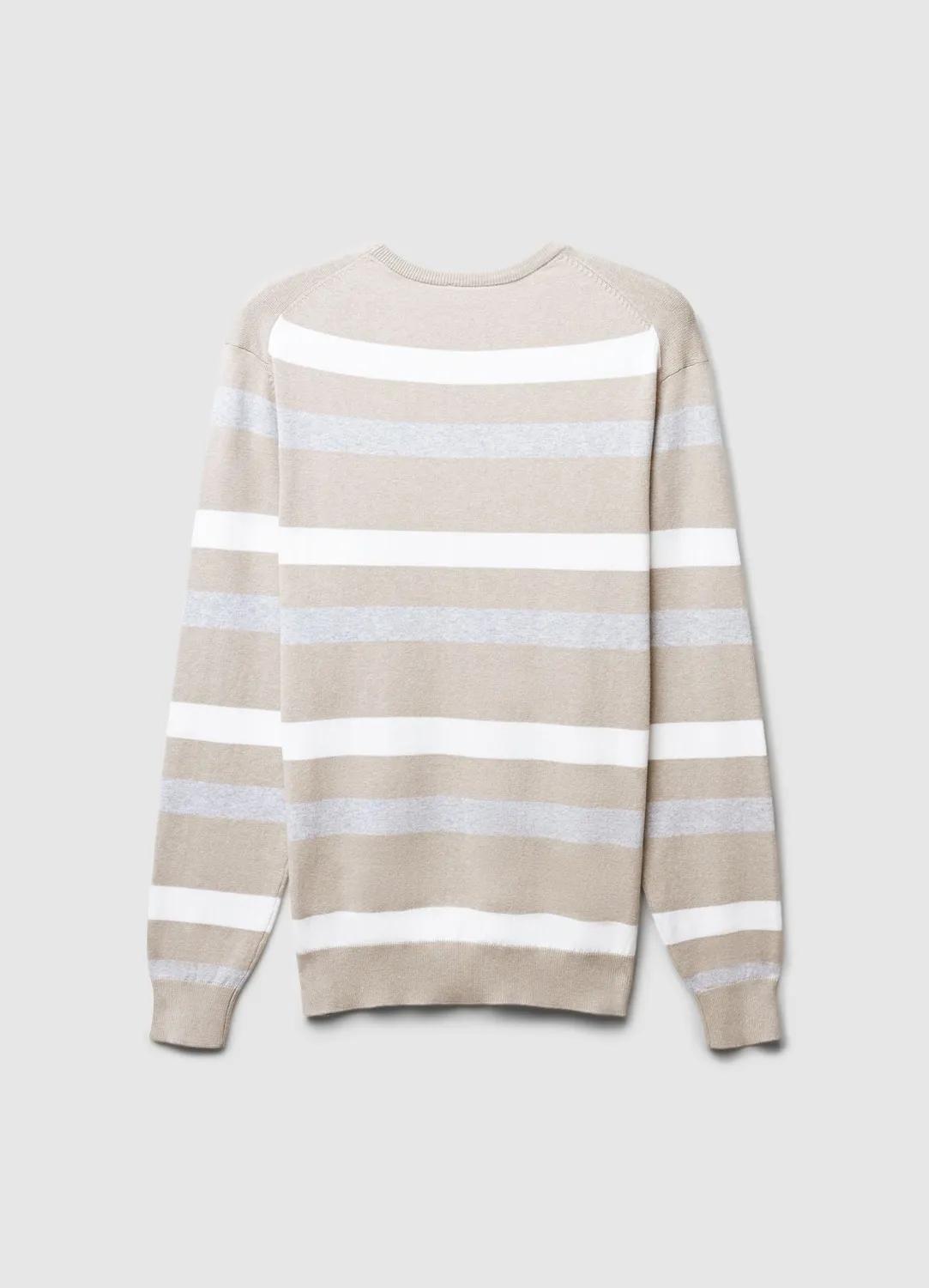 Calliope pull rayé homme col rond manches longues