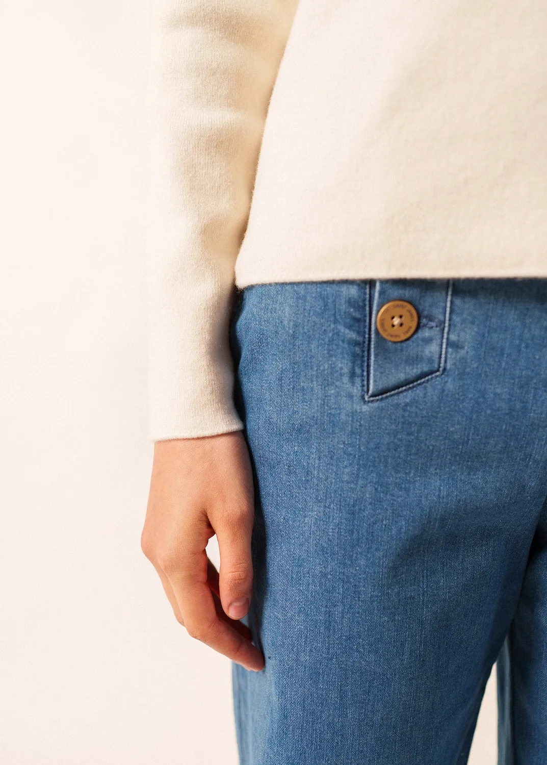 Saint James Brégançon pull écume cachemire