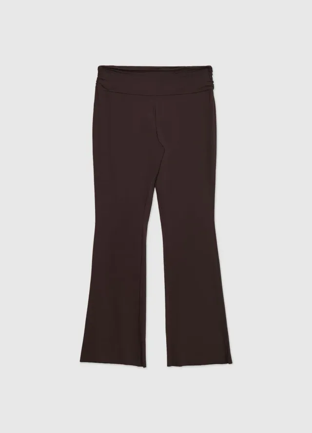 Calliope Legging évasé femme taille haute uni