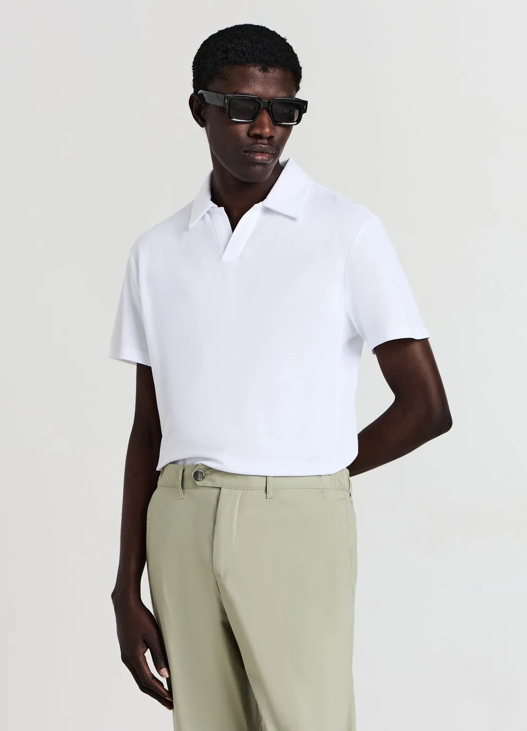 Calliope Polo T-shirt Homme Coton Uni Regular
