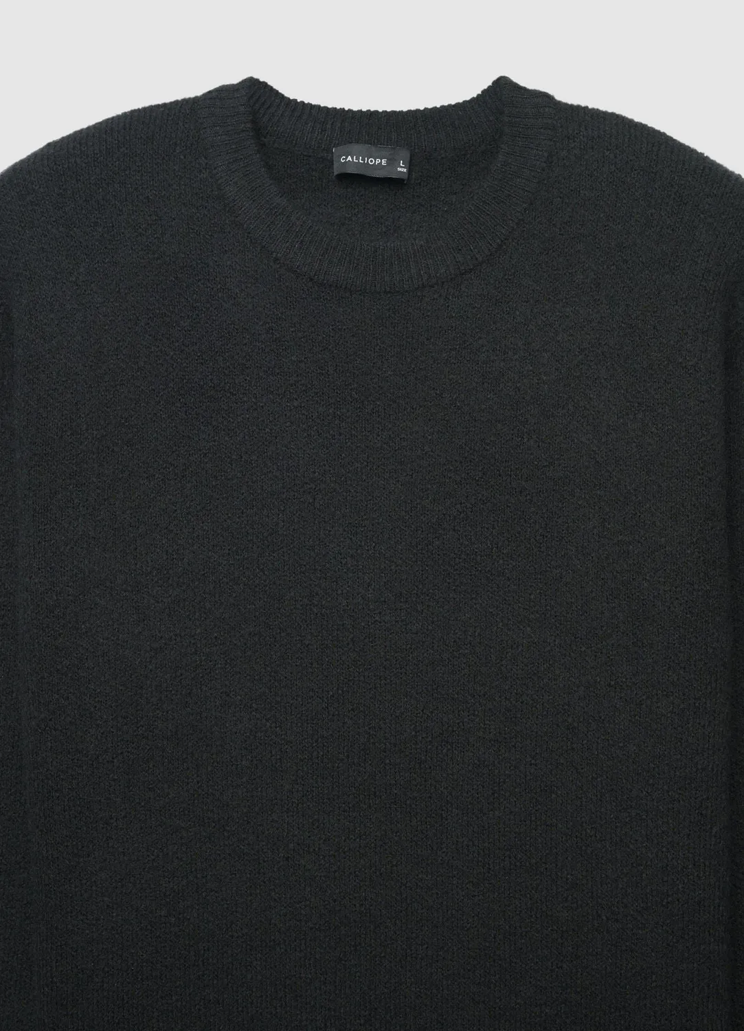 Calliope pull col rond homme effet pelucheux