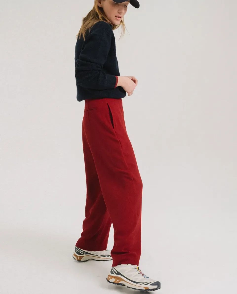 Tinsels Brando pantalon Cherry crêpe fluide