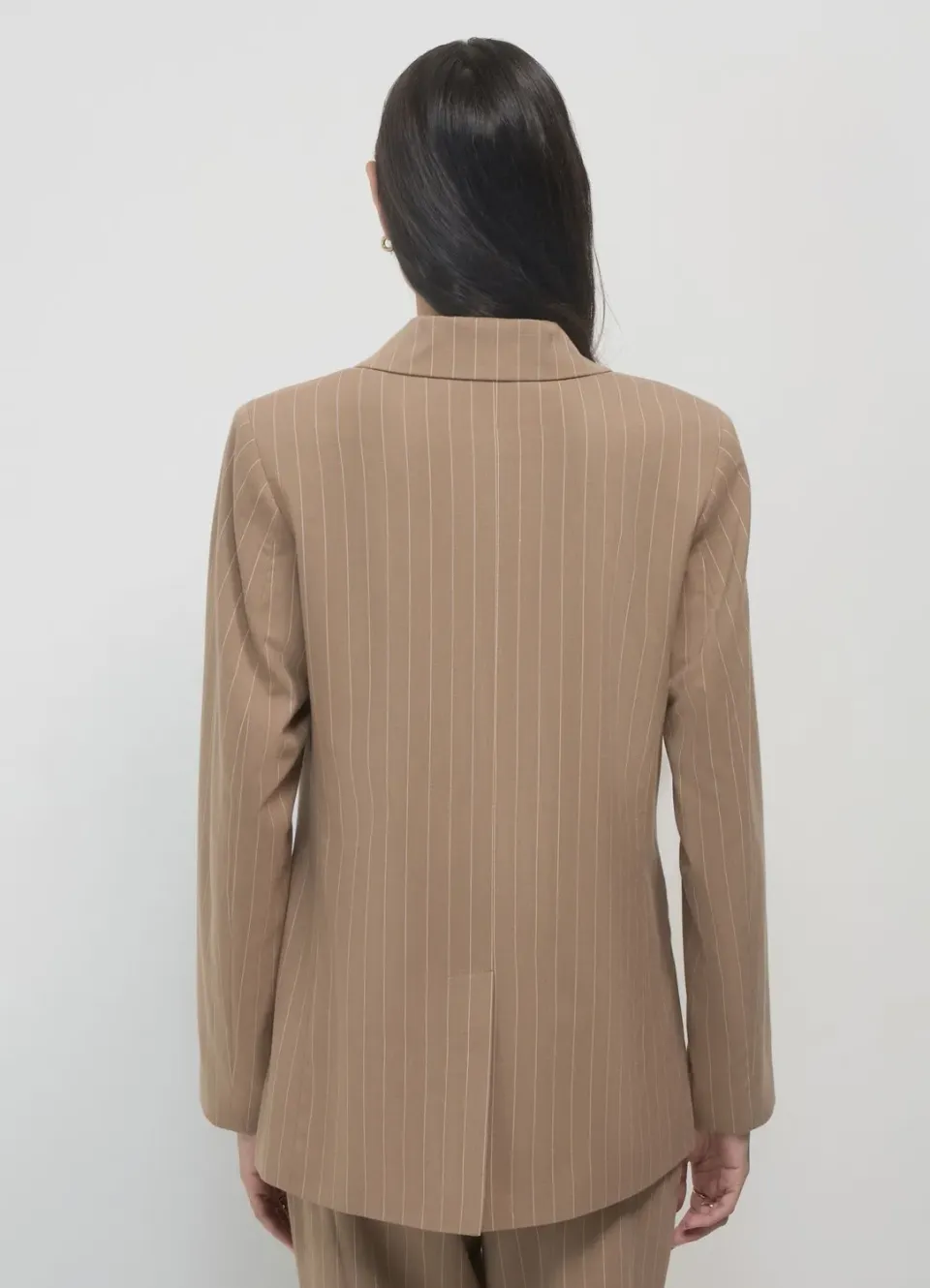 Calliope veste double boutonnage rayures craie femme