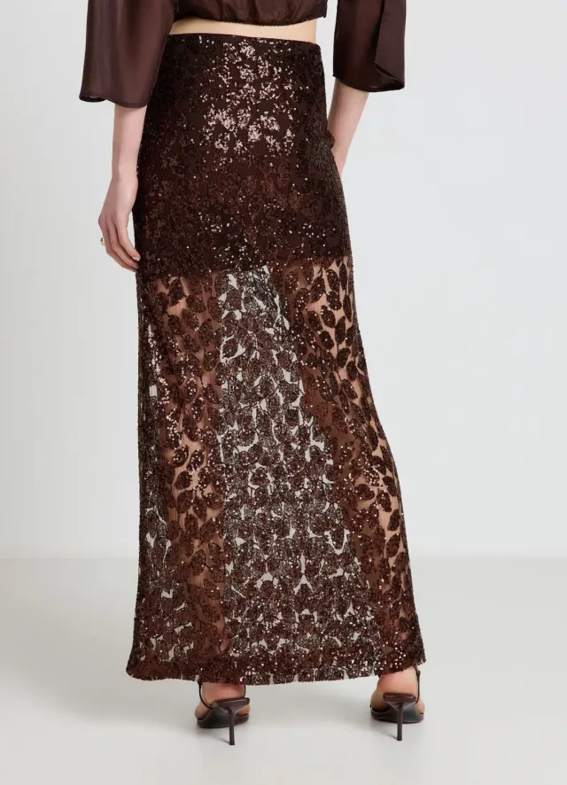 Calliope Jupe Tulle jupe midi femme paillettes