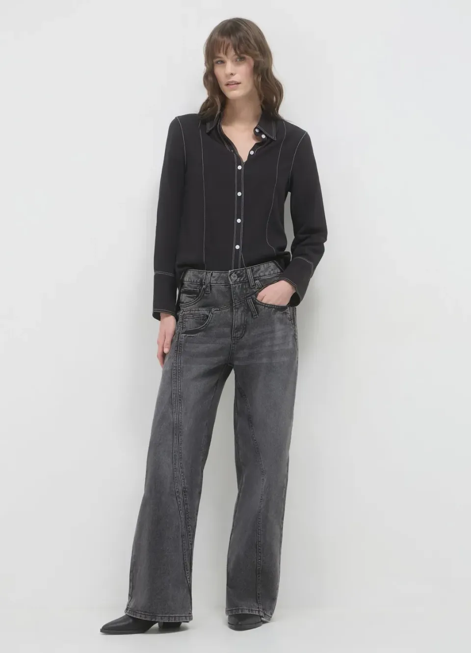 Calliope wide leg jean femme coupe regular