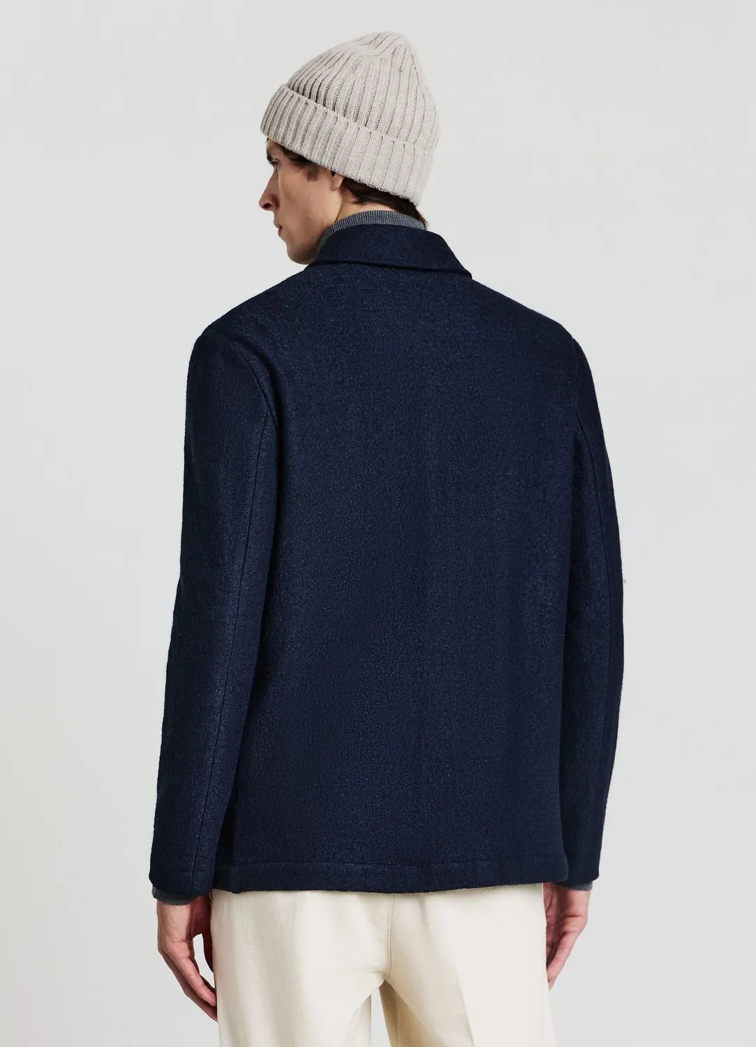 Calliope surchemise homme lainage boutonnée poches