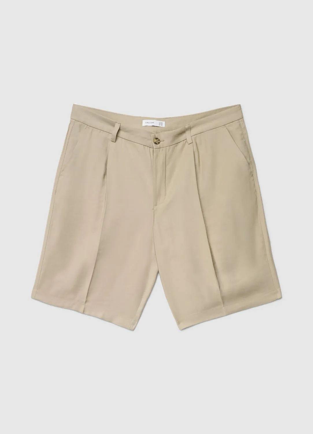 Calliope Bermuda homme à plis uni poches