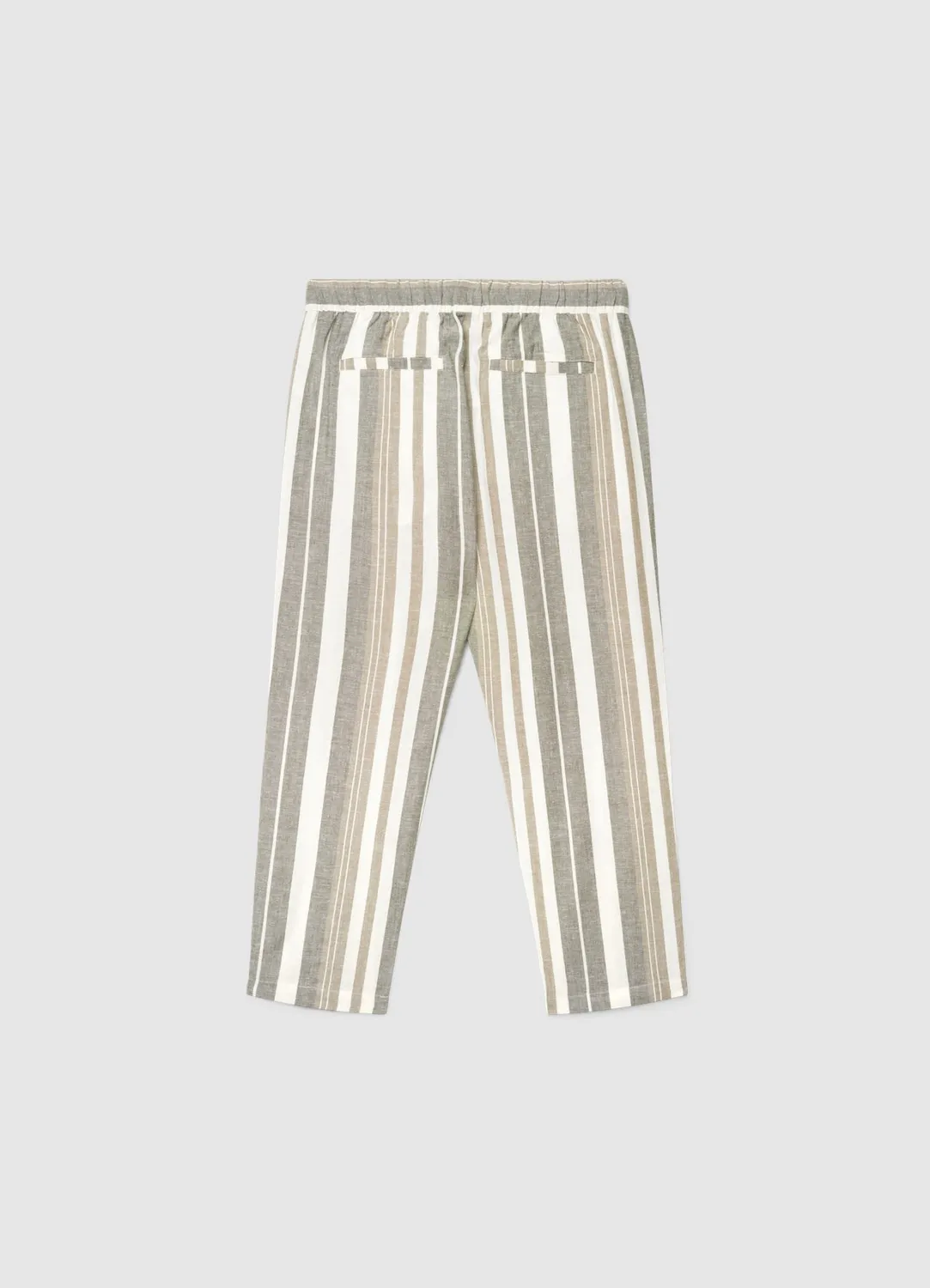 Calliope pantalon jogger homme rayé en lin