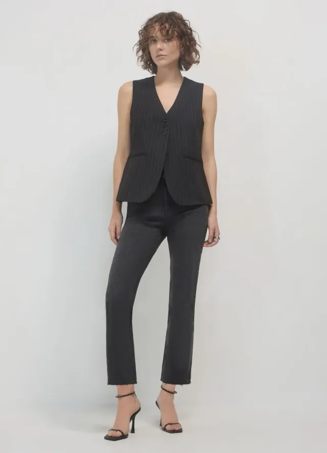 Calliope Jean Cropped Flare Femme 5 Poches