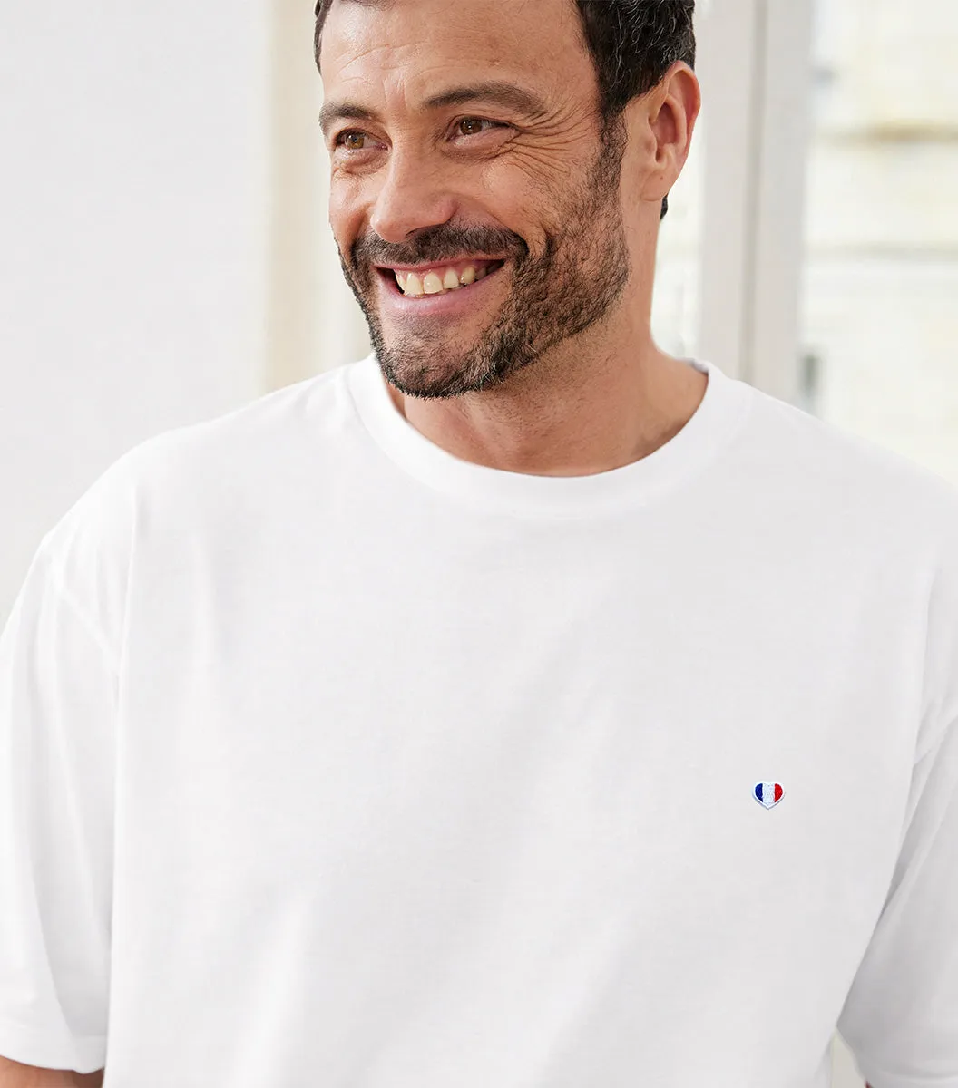 Cocorico Iconique t-shirt oversize homme blanc coton
