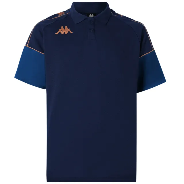 Robe di Kappa Miolo polo bleu homme slim