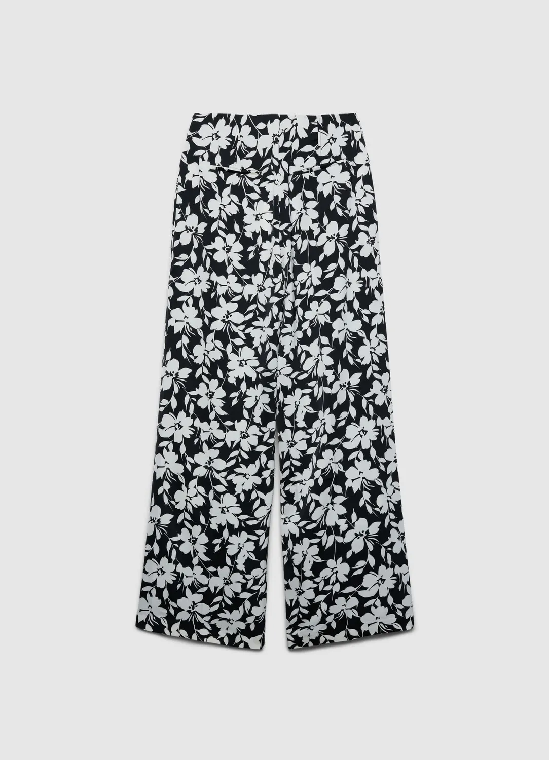 Calliope pantalon palazzo femme fleurs satiné