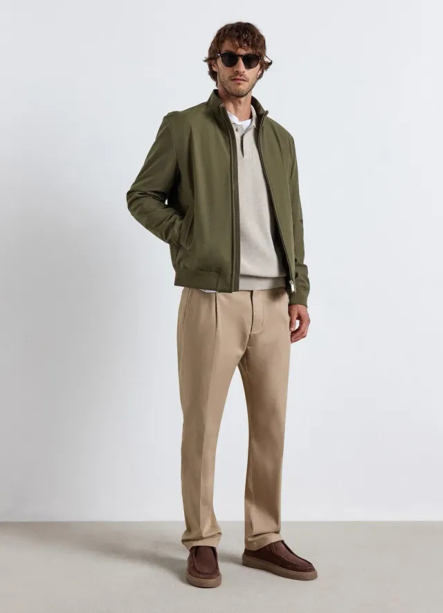 Calliope Bomber homme zip col montant uni