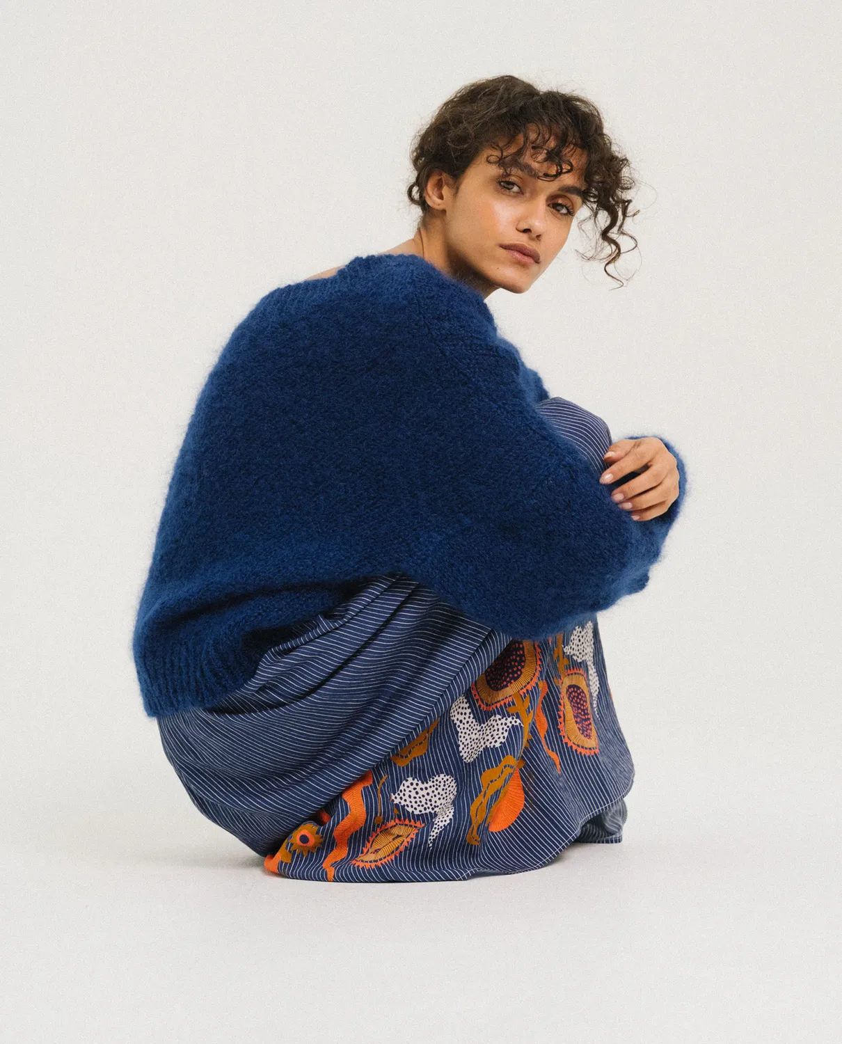 TINSELS FRIME pull MYOSOSTIS mohair col V