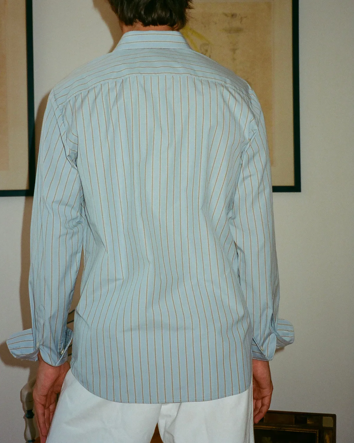 Erevan Elton Chambray Bleu chemise chambray homme