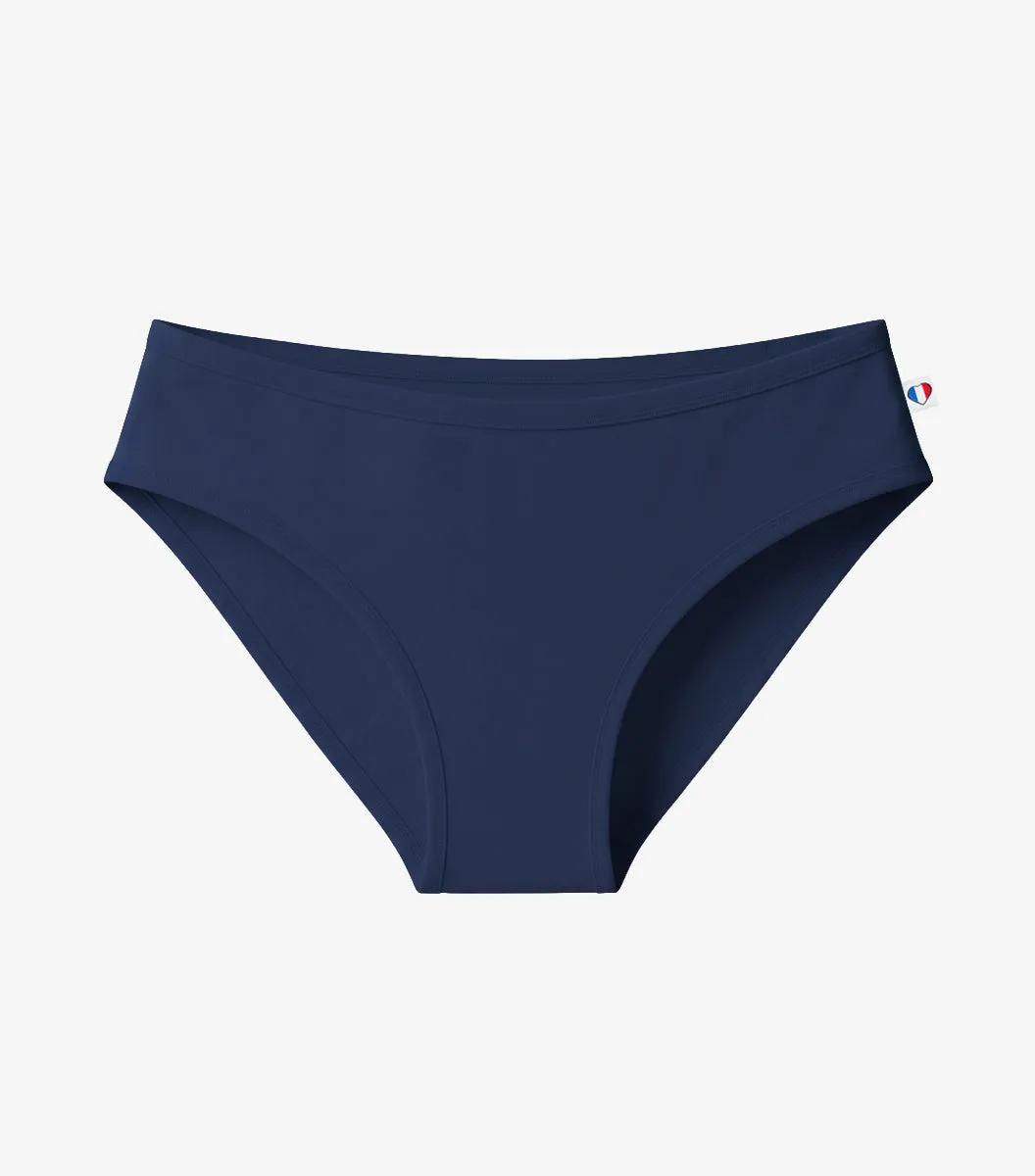 Cocorico Intemporelle culotte femme marine coton