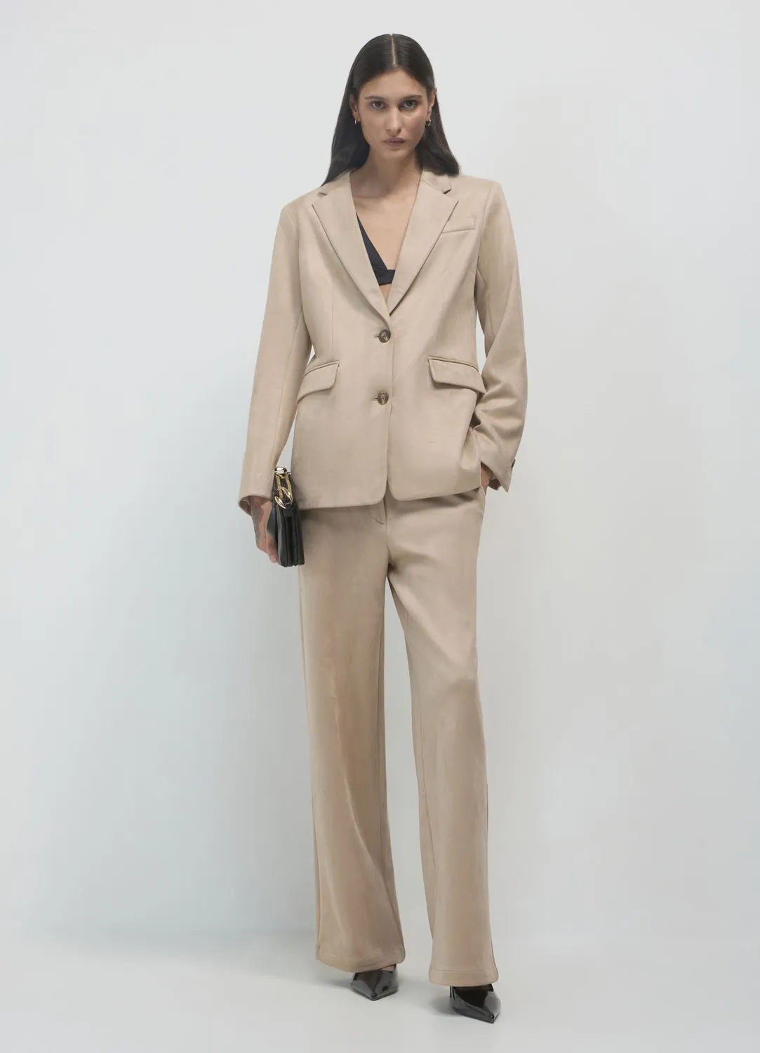 Calliope effet daim blazer femme S à 3XL regular